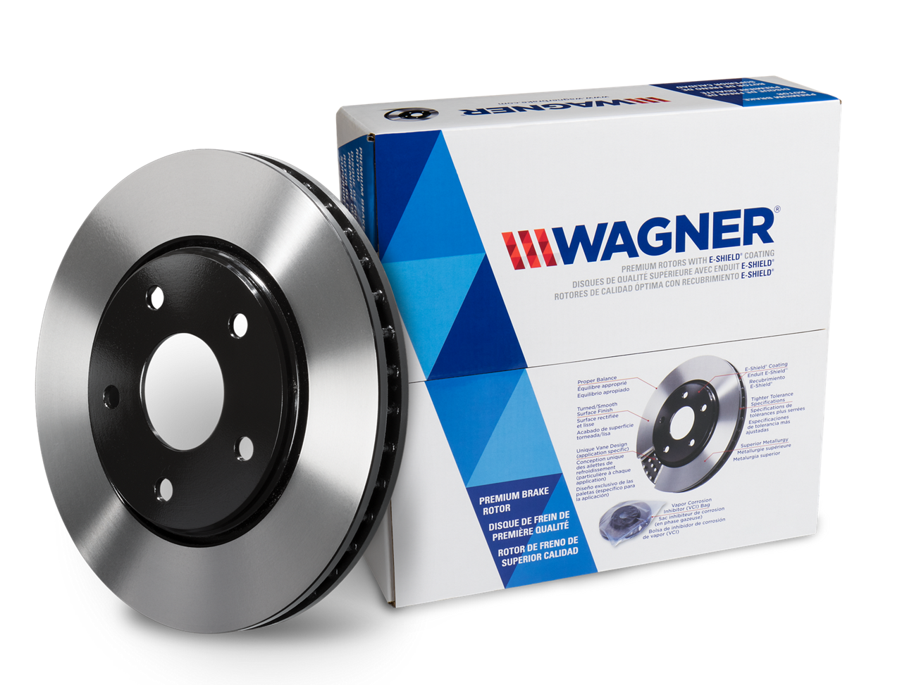 Premium E Coated Disc Brake Rotors | Wagner Brake